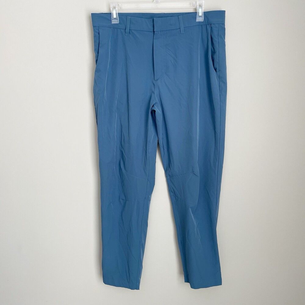 Fabletics Size 36x28 Mens Blue The Only Pants Golf Performance Travel Dress